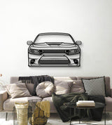 2019 Charger Front View Metal Car Wall Art - MT1341