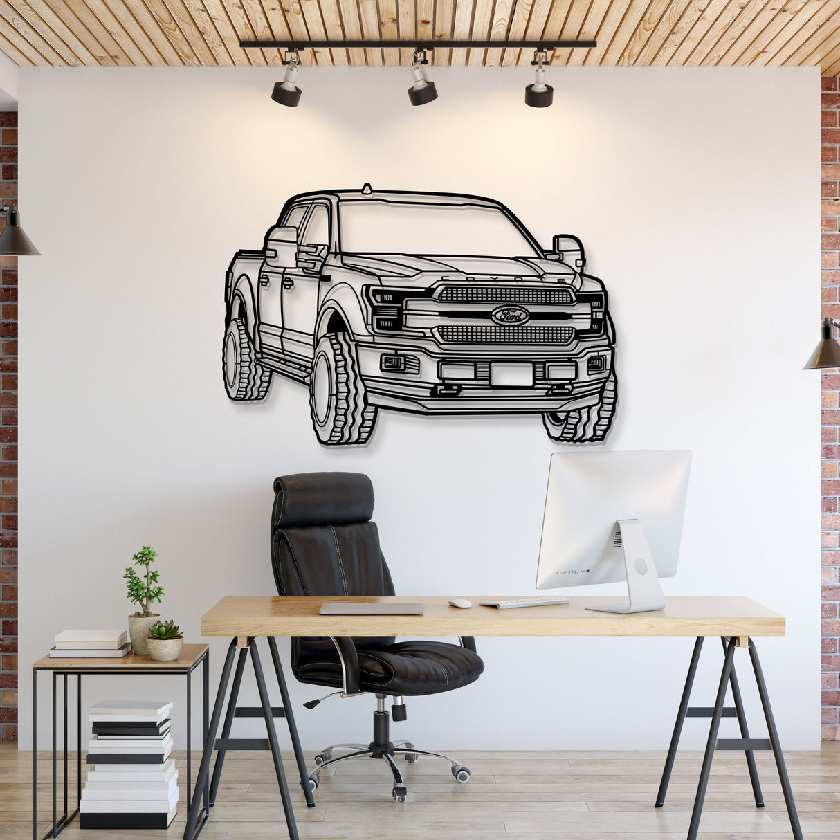 2019 F-150 Perspective Metal Car Wall Art - MT1316