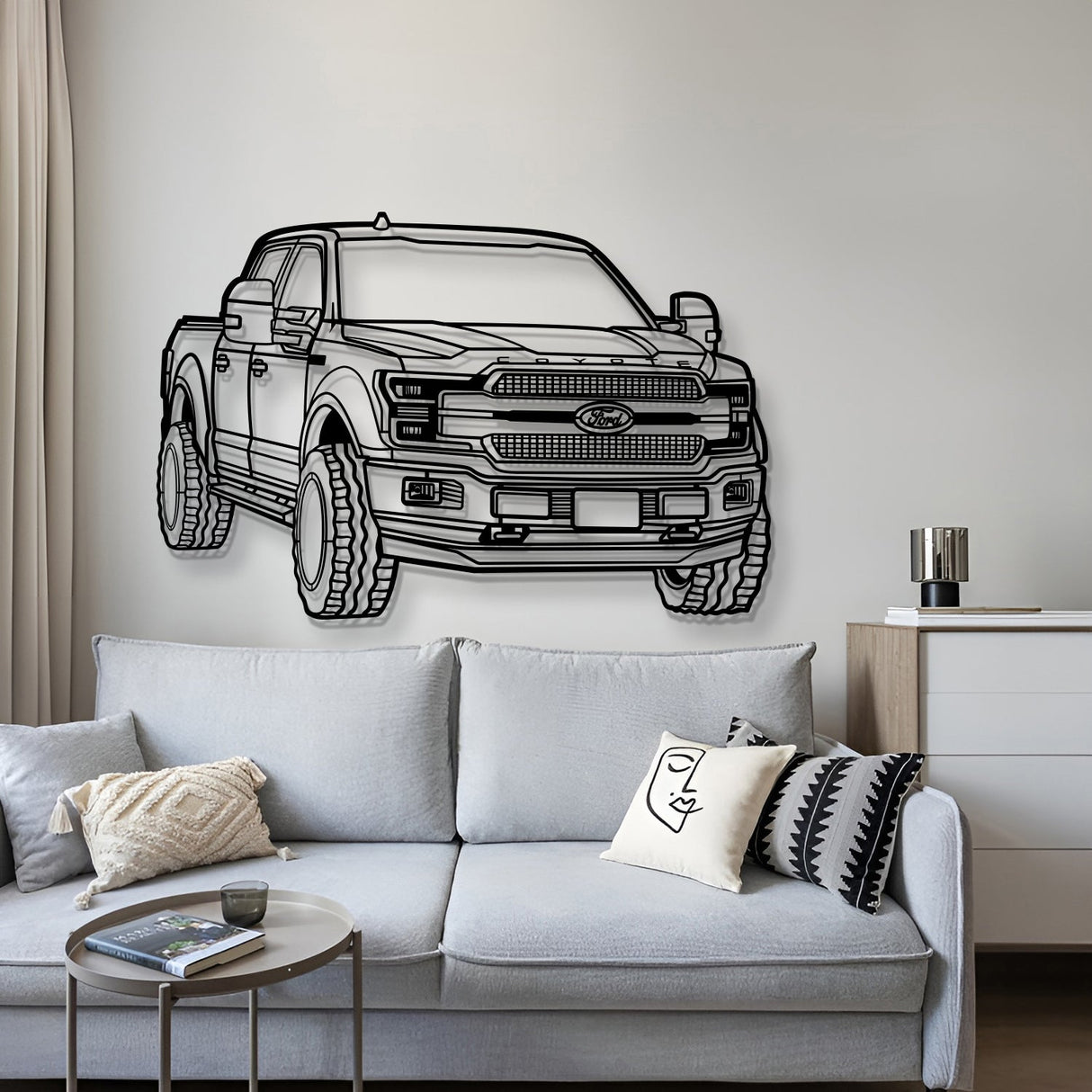 2019 F-150 Perspective Metal Car Wall Art - MT1316