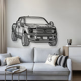 2019 F-150 Perspective Metal Car Wall Art - MT1316