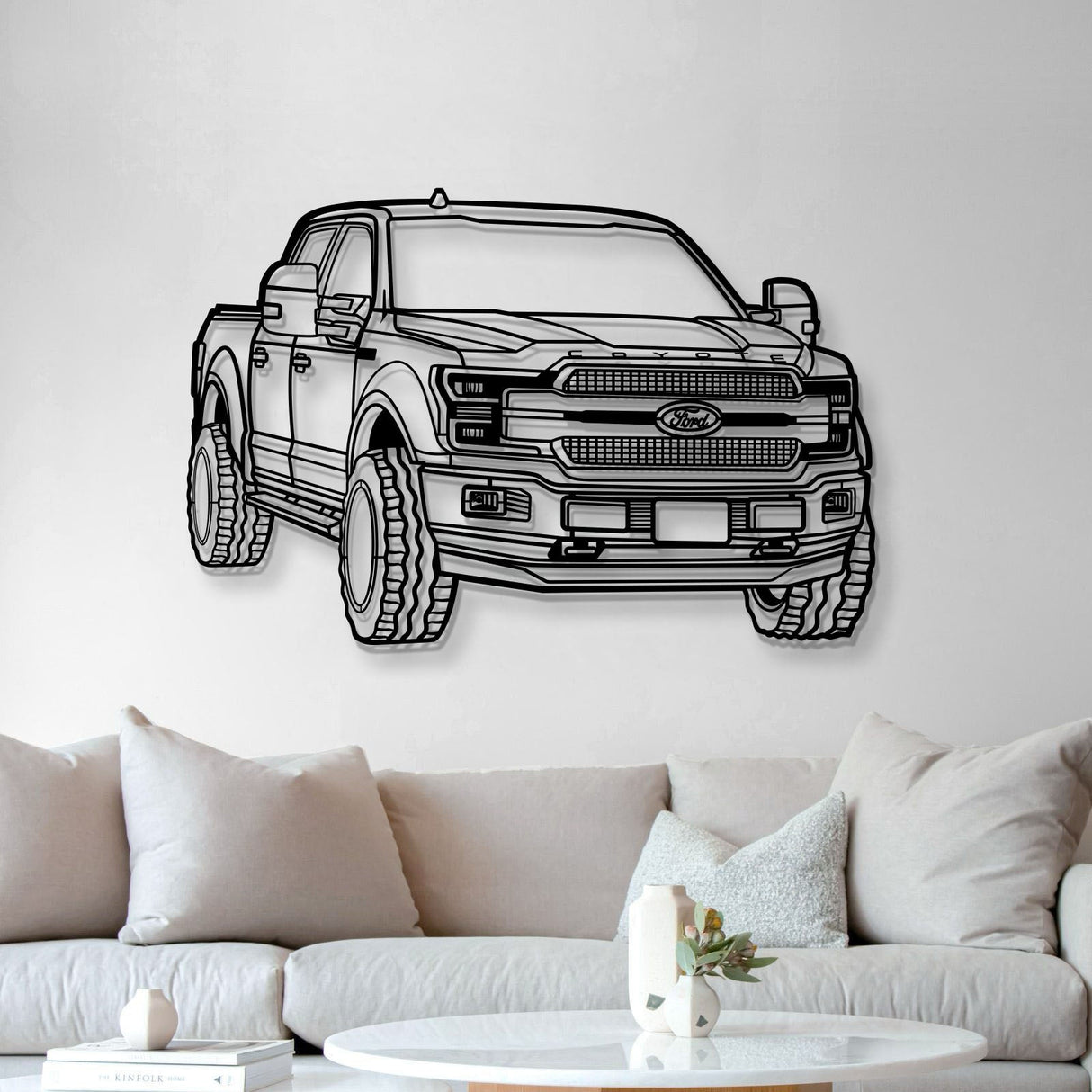 2019 F-150 Perspective Metal Car Wall Art - MT1316