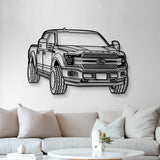 2019 F-150 Perspective Metal Car Wall Art - MT1316