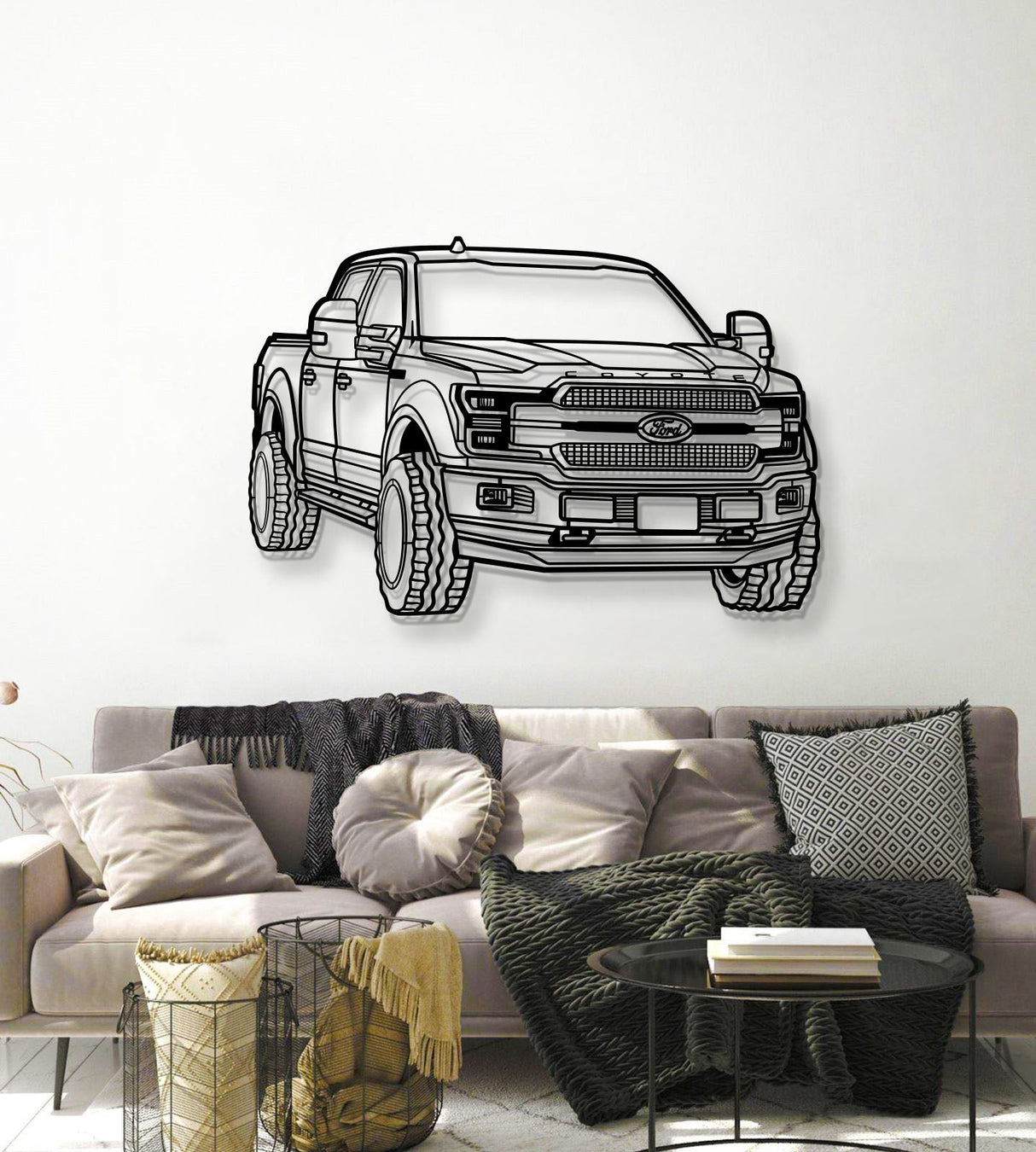 2019 F-150 Perspective Metal Car Wall Art - MT1316