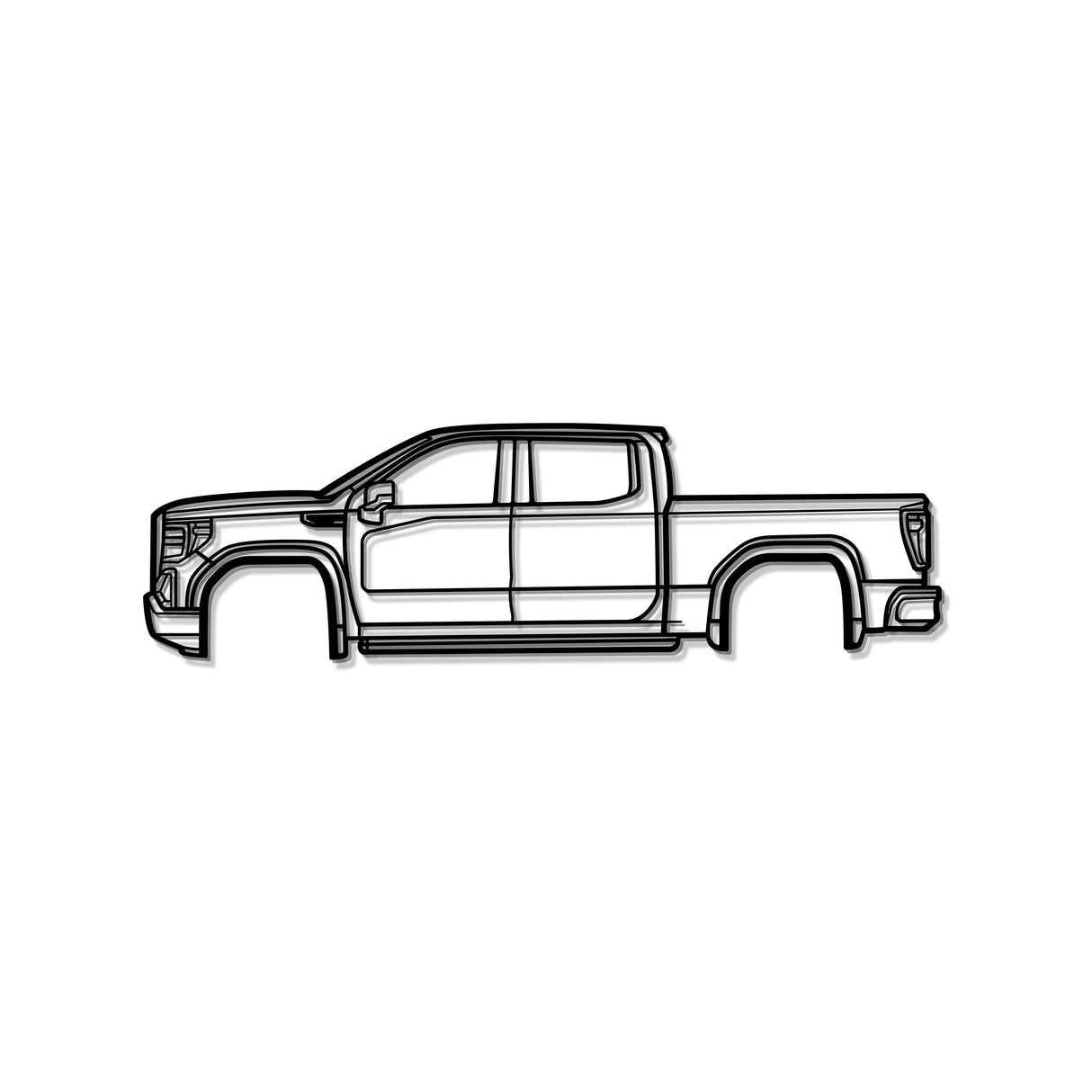 2019 Denali Sierra Metal Car Wall Art - MT0655