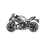 2019 Ninja EX650M Metal Motorcycle Wall Art - MT1405