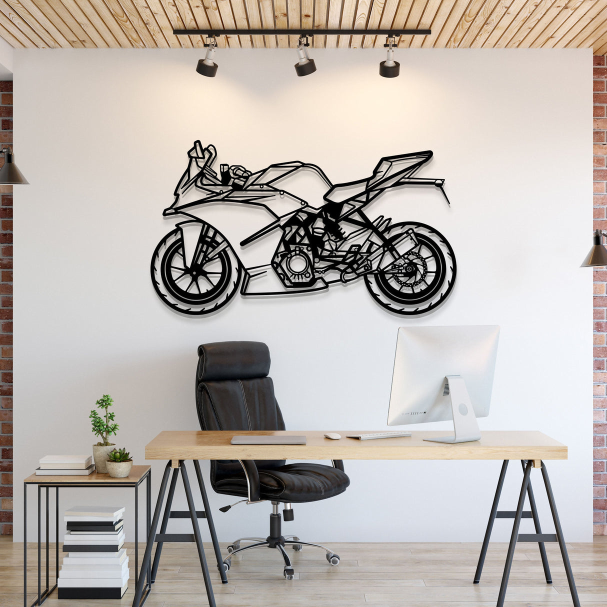 2019 RC 125 Metal Motorcycle Wall Art - MT1407