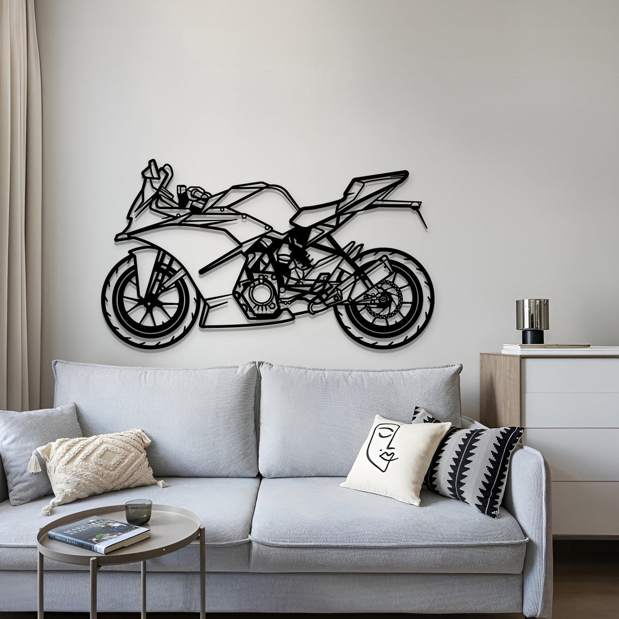 2019 RC 125 Metal Motorcycle Wall Art - MT1407