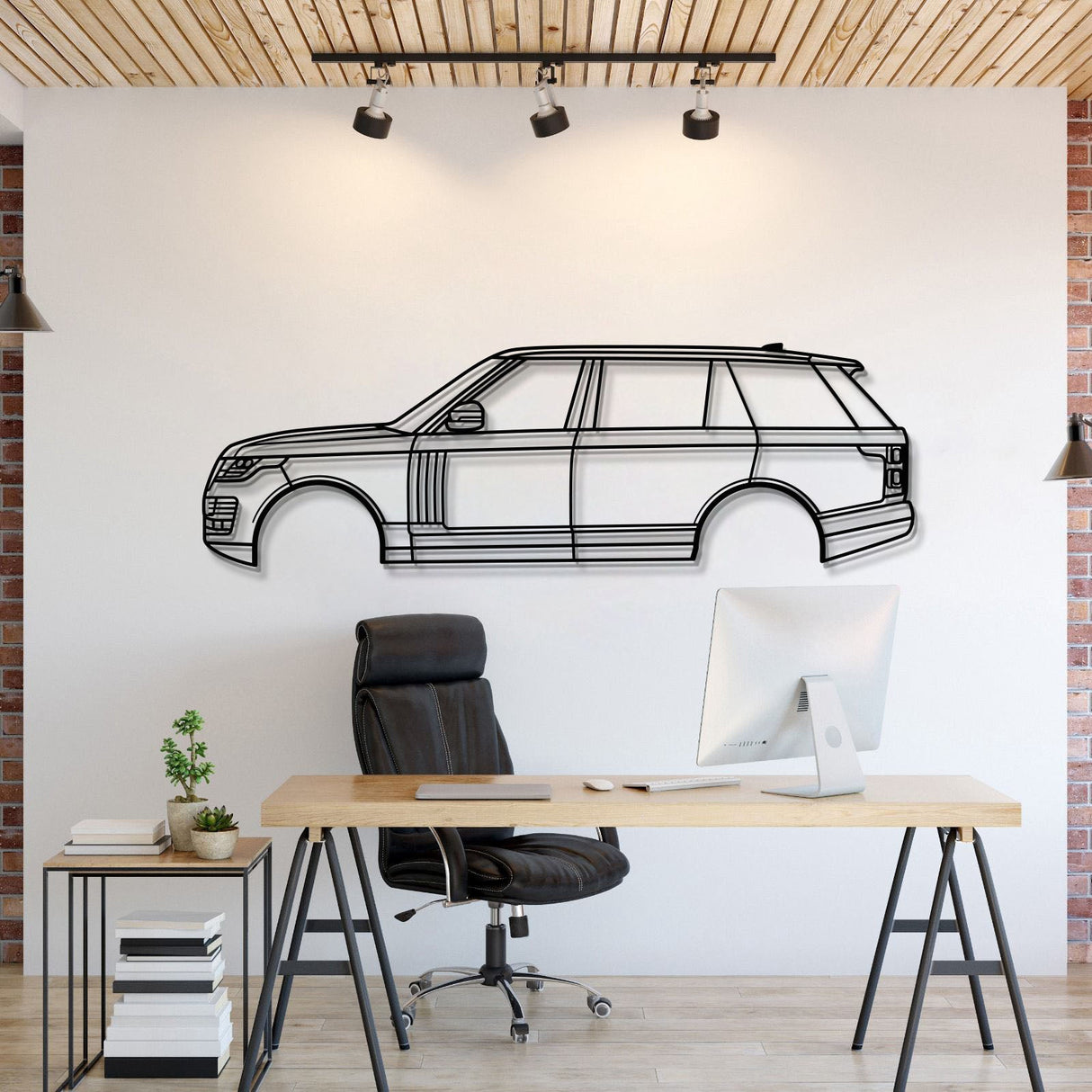 2019 Range Rover Hybrid L405 (4th Gen) Metal Car Wall Art - MT0676