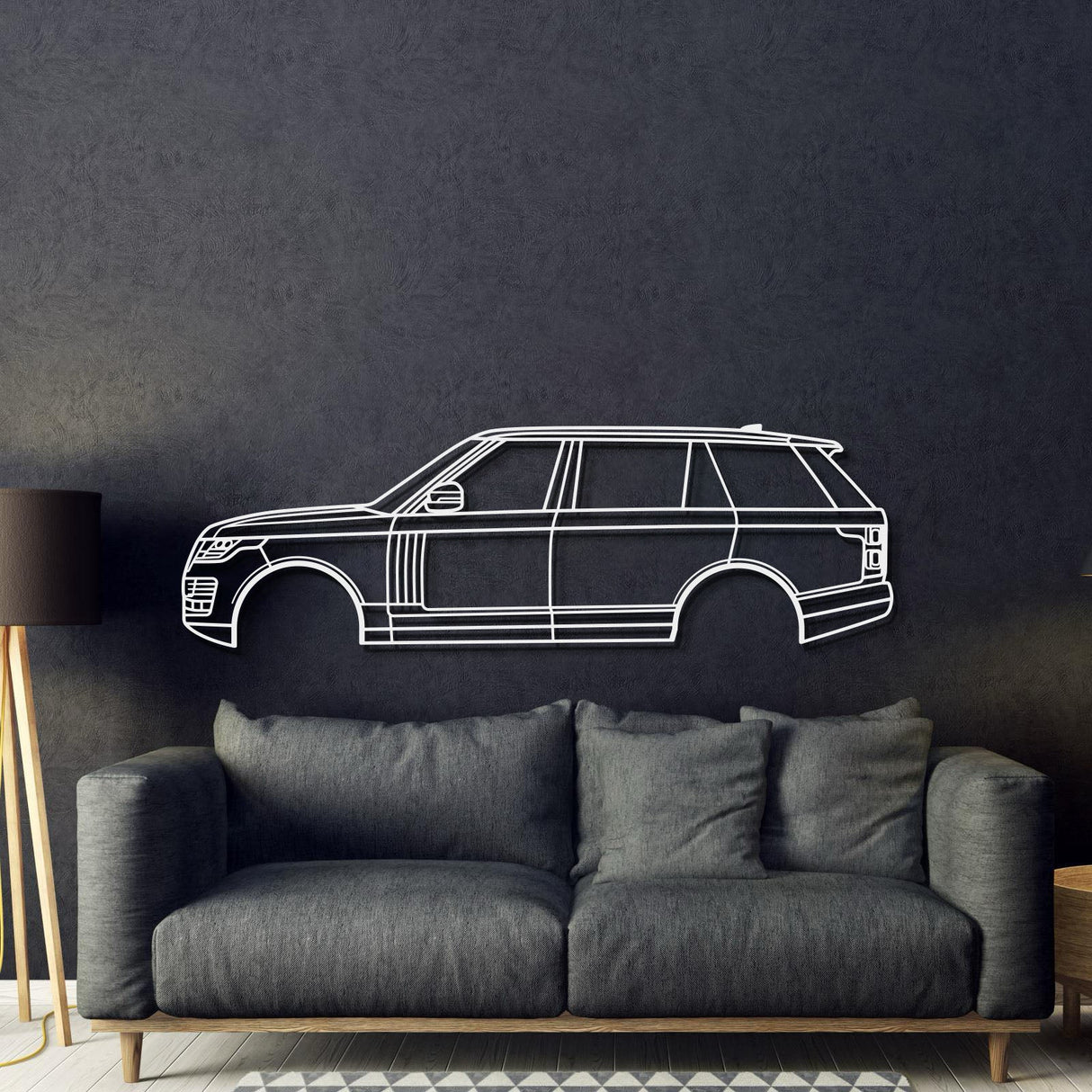 2019 Range Rover Hybrid L405 (4th Gen) Metal Car Wall Art - MT0676