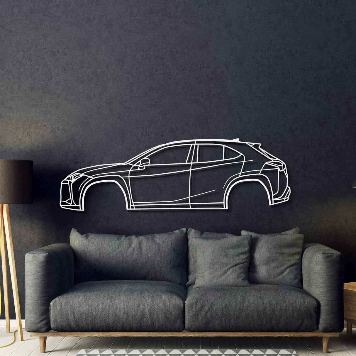 2019 UX 1st Gen (ZA10) Metal Car Wall Art - MT0683