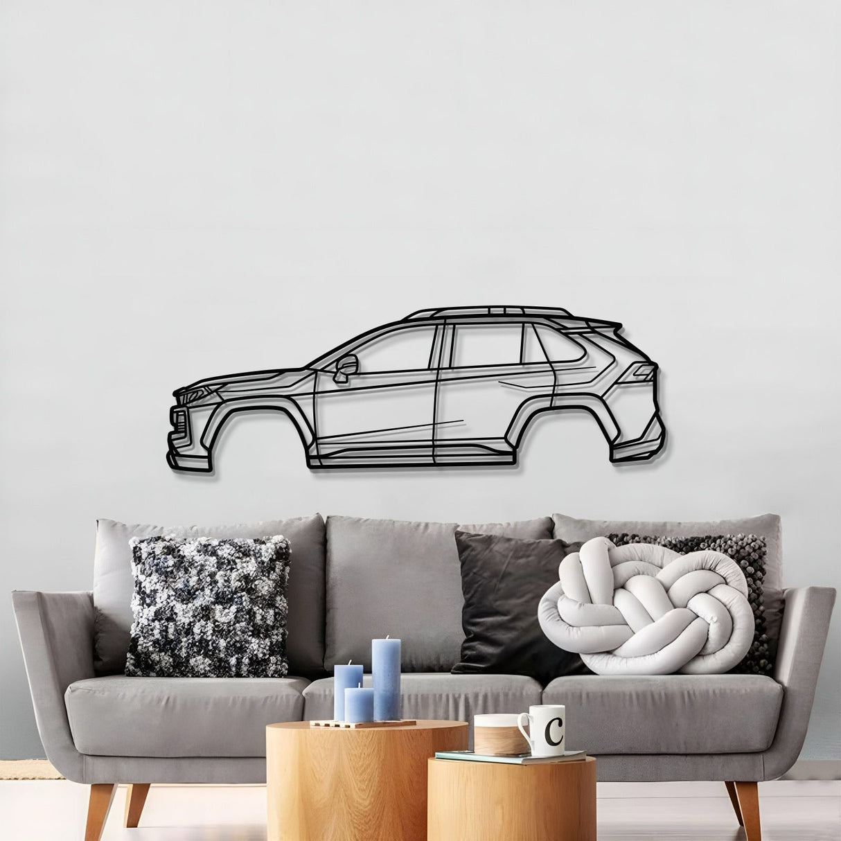 2019 RAV4 5th Gen Metal Car Wall Art - MT0679