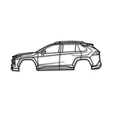 2019 RAV4 5th Gen Metal Car Wall Art - MT0679