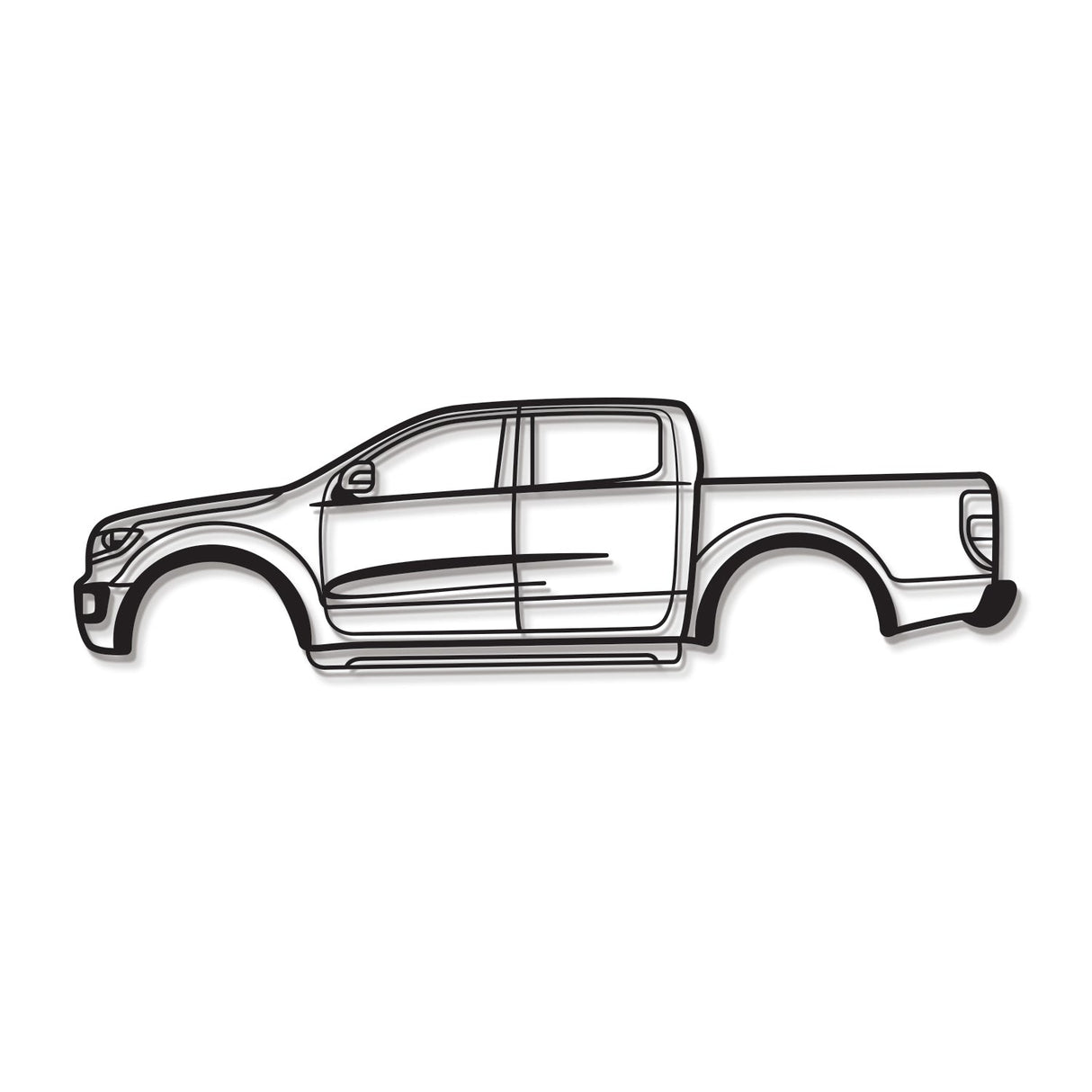 2019 Ranger 4th Gen Metal Car Wall Art - MT0677