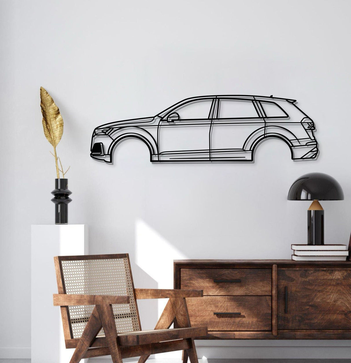 2020 SQ7 2nd Gen Metal Car Wall Art - MT0722