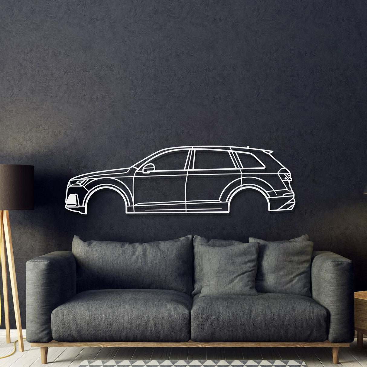 2020 SQ7 2nd Gen Metal Car Wall Art - MT0722