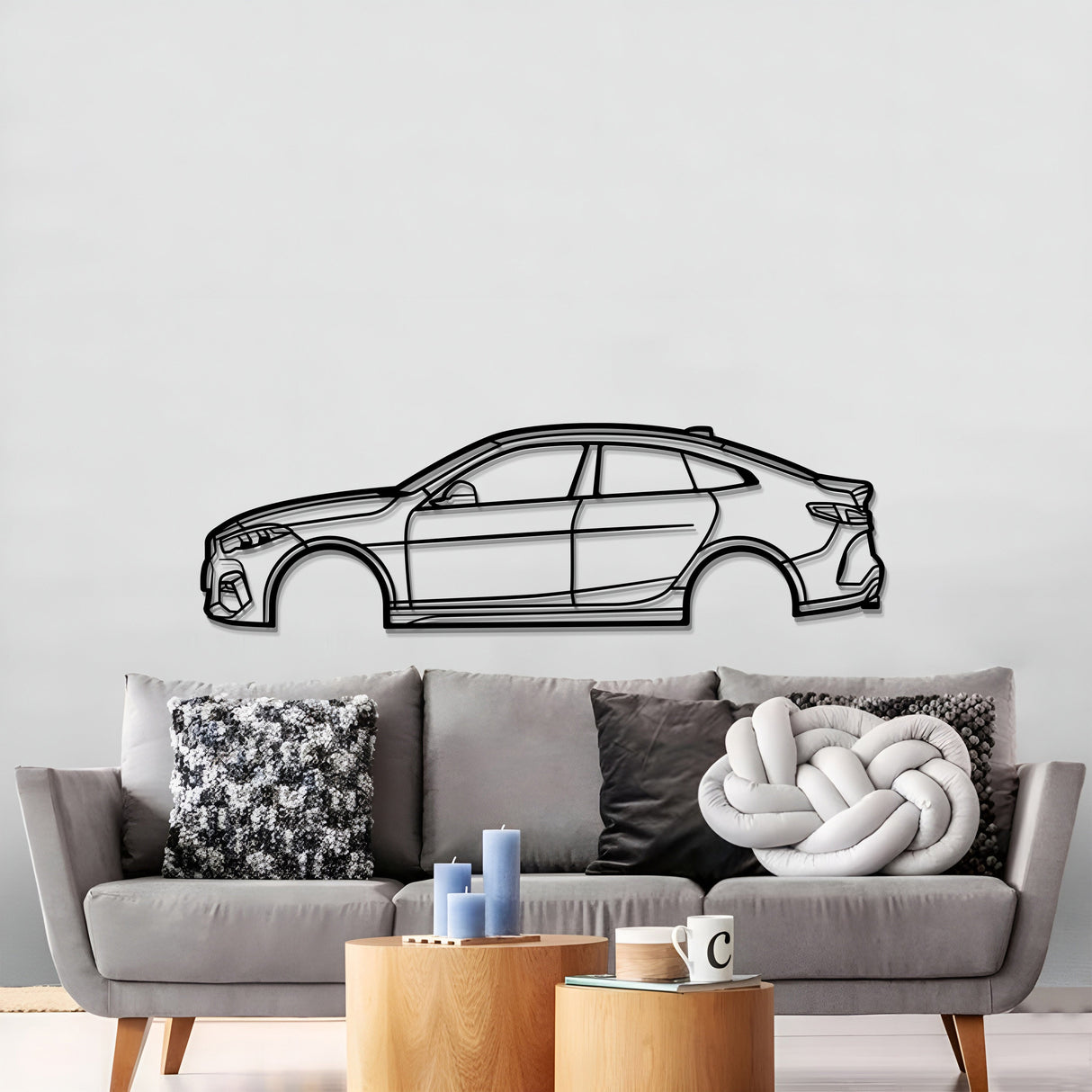 2020 2 SERIE F44 Metal Car Wall Art - MT0690