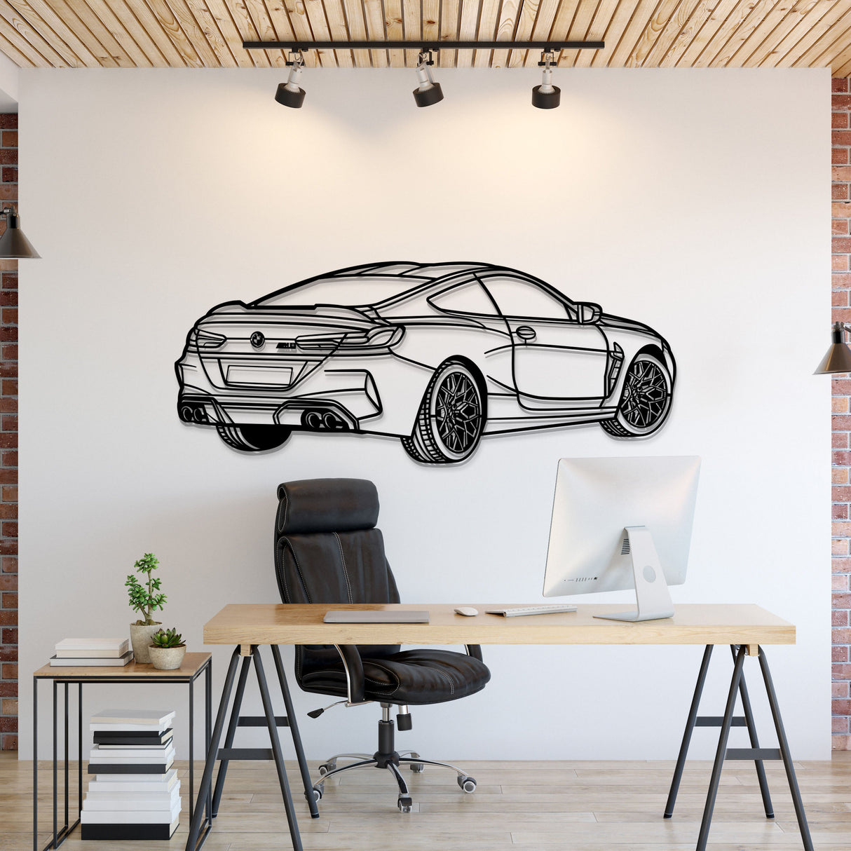 2020 M8 Competition Perspective Metal Car Wall Art - MT1144