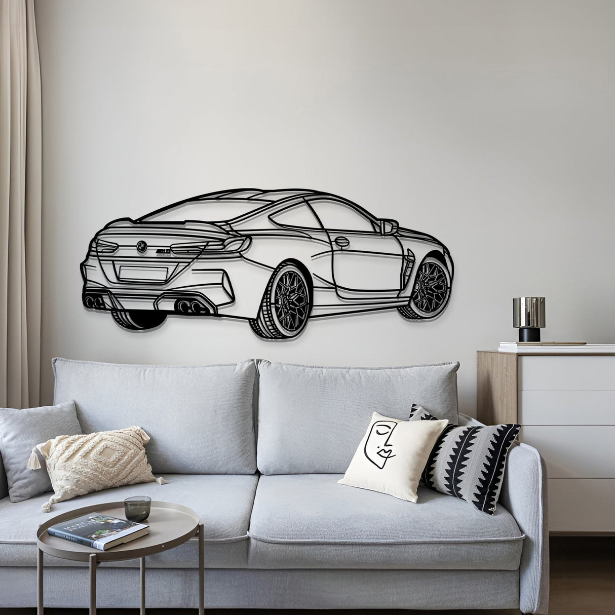 2020 M8 Competition Perspective Metal Car Wall Art - MT1144