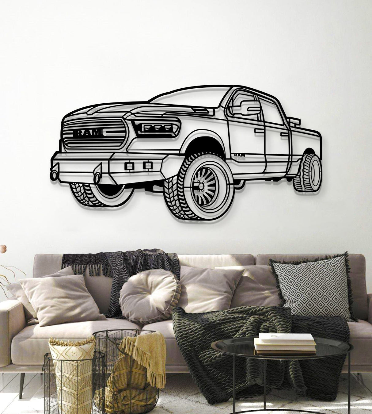 2020 RAM 1500 Perspective Metal Car Wall Art - MT1318