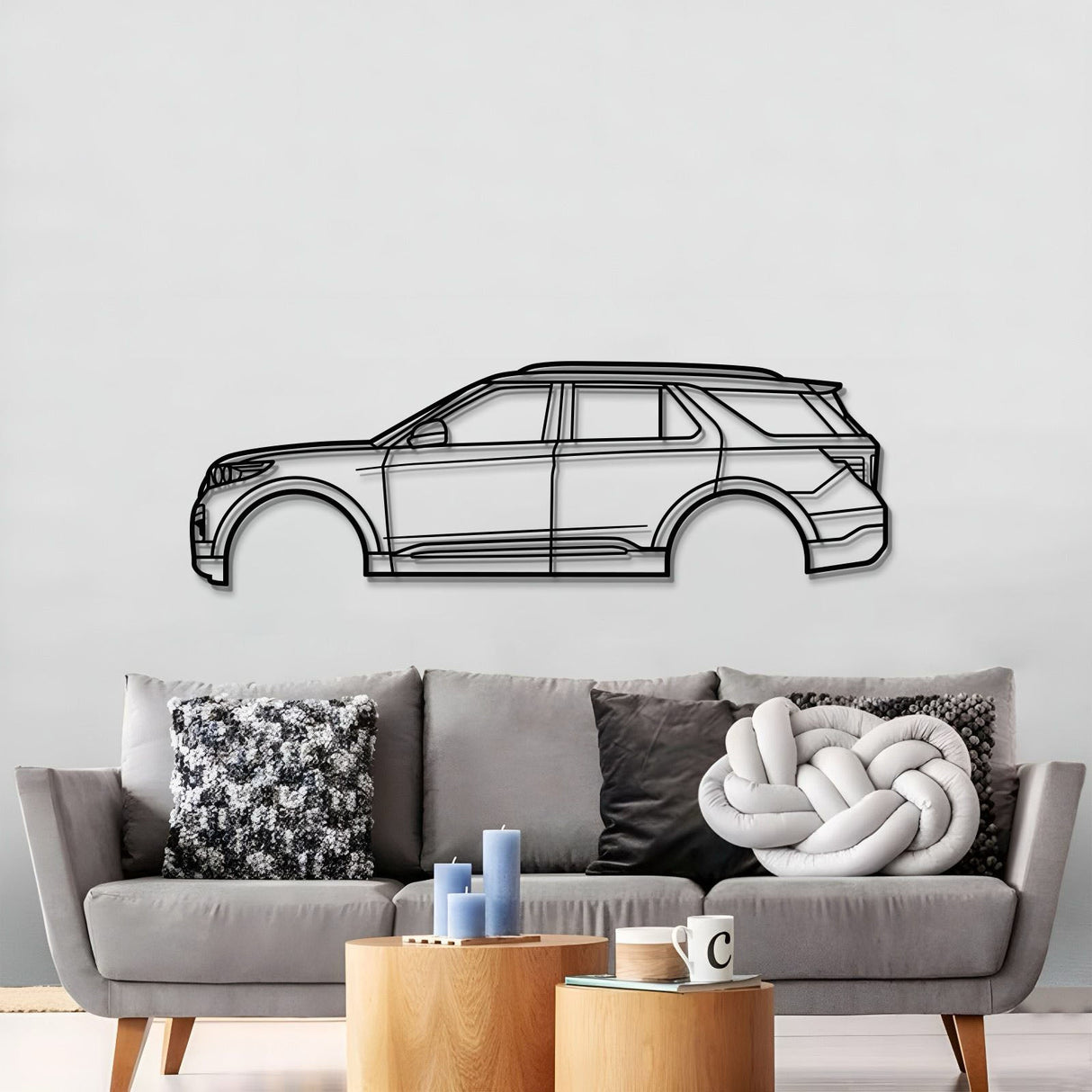 2020 Explorer 6th Gen Metal Car Wall Art - MT0705