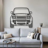 2020 Defender Front View Metal Car Wall Art - MT1358