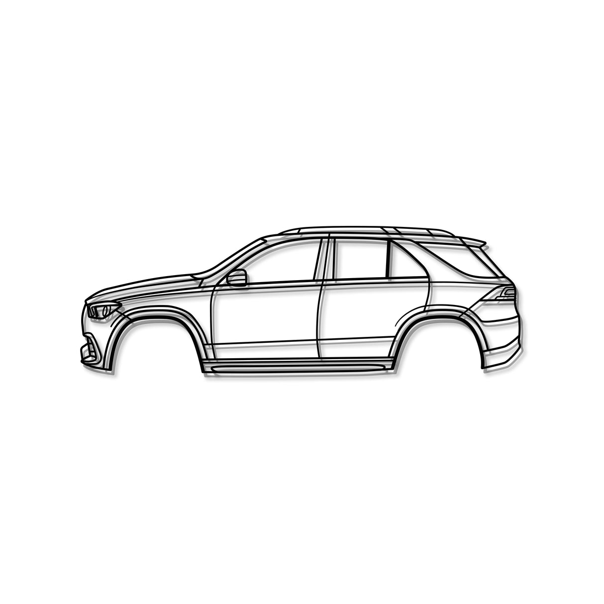 2020 GLE-Class SUV W167 (4th Gen) Metal Car Wall Art - MT0710