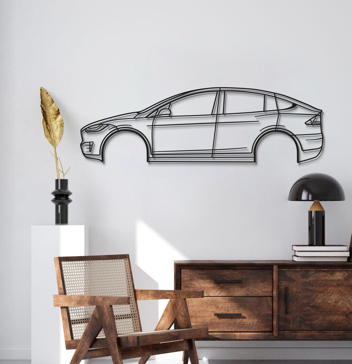 2020 Model X Performance Metal Car Wall Art - MT0715