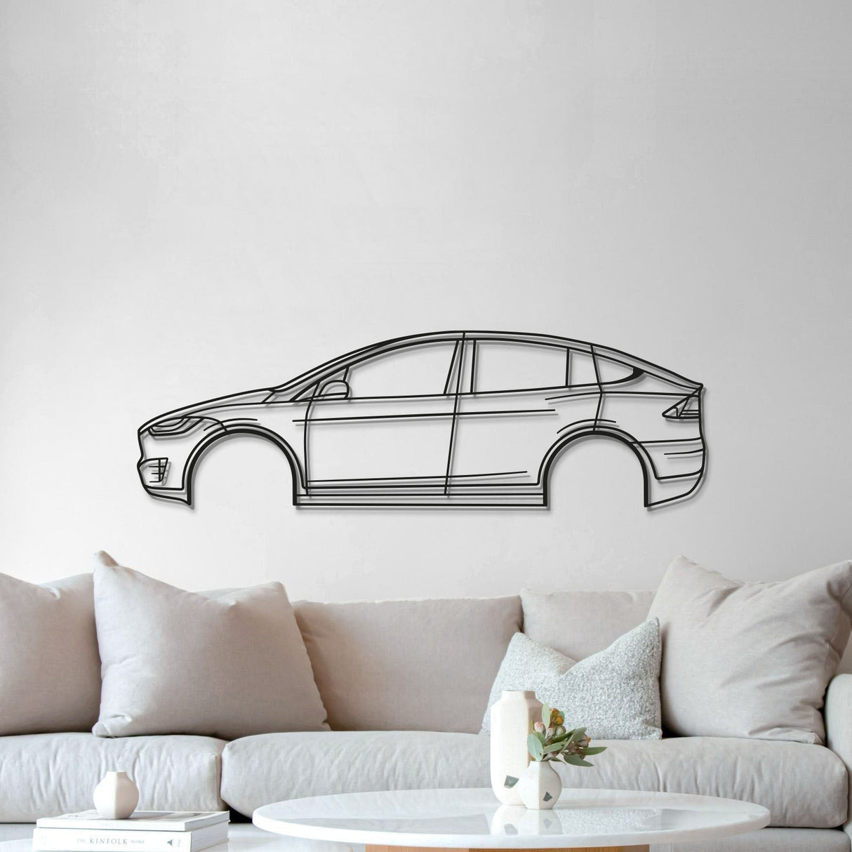 2020 Model X Performance Metal Car Wall Art - MT0715