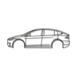 2020 Model X Performance Metal Car Wall Art - MT0715