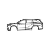 2020 Highlander 4th Gen (XU70) Metal Car Wall Art - MT0712