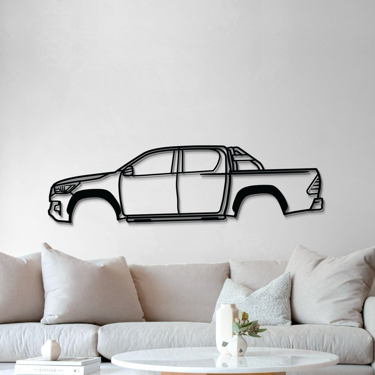 2020 Hilux Metal Car Wall Art - MT0713