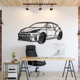 2021 Yaris Perspective Metal Car Wall Art - MT1192