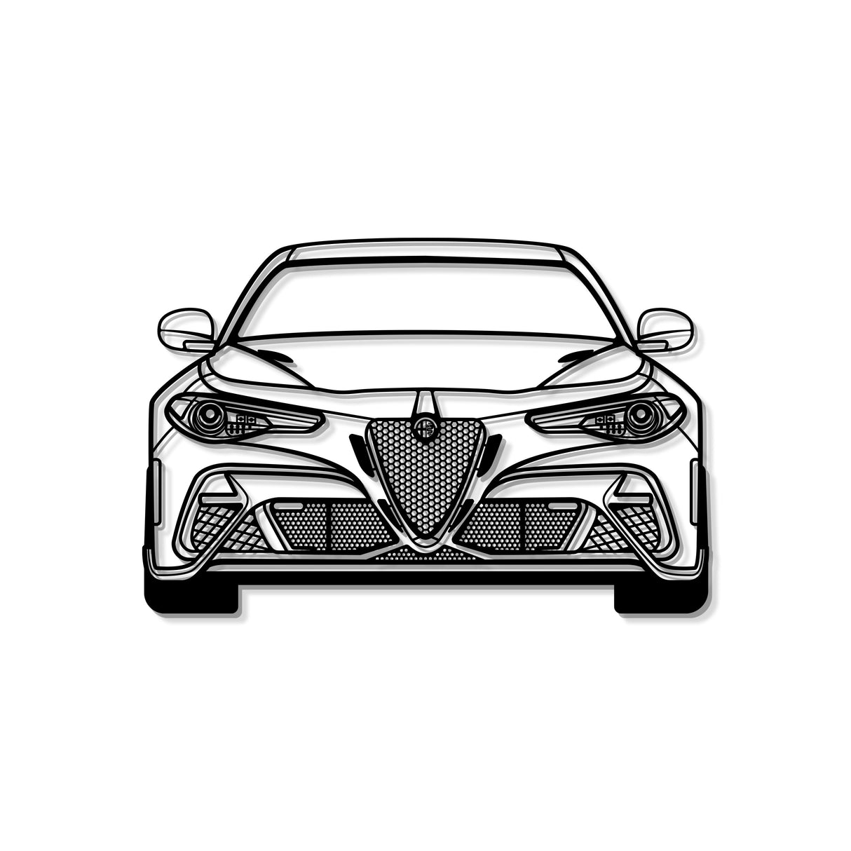 2021 Guilia GTA M Metal Car Wall Art - MT0751