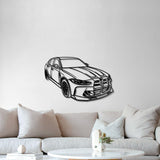 2021 M3 G80 Competition Perspective Metal Car Wall Art - MT0467