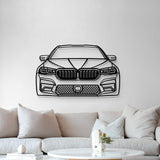 2021 M5 Competition Front View Metal Car Wall Art - MT1325