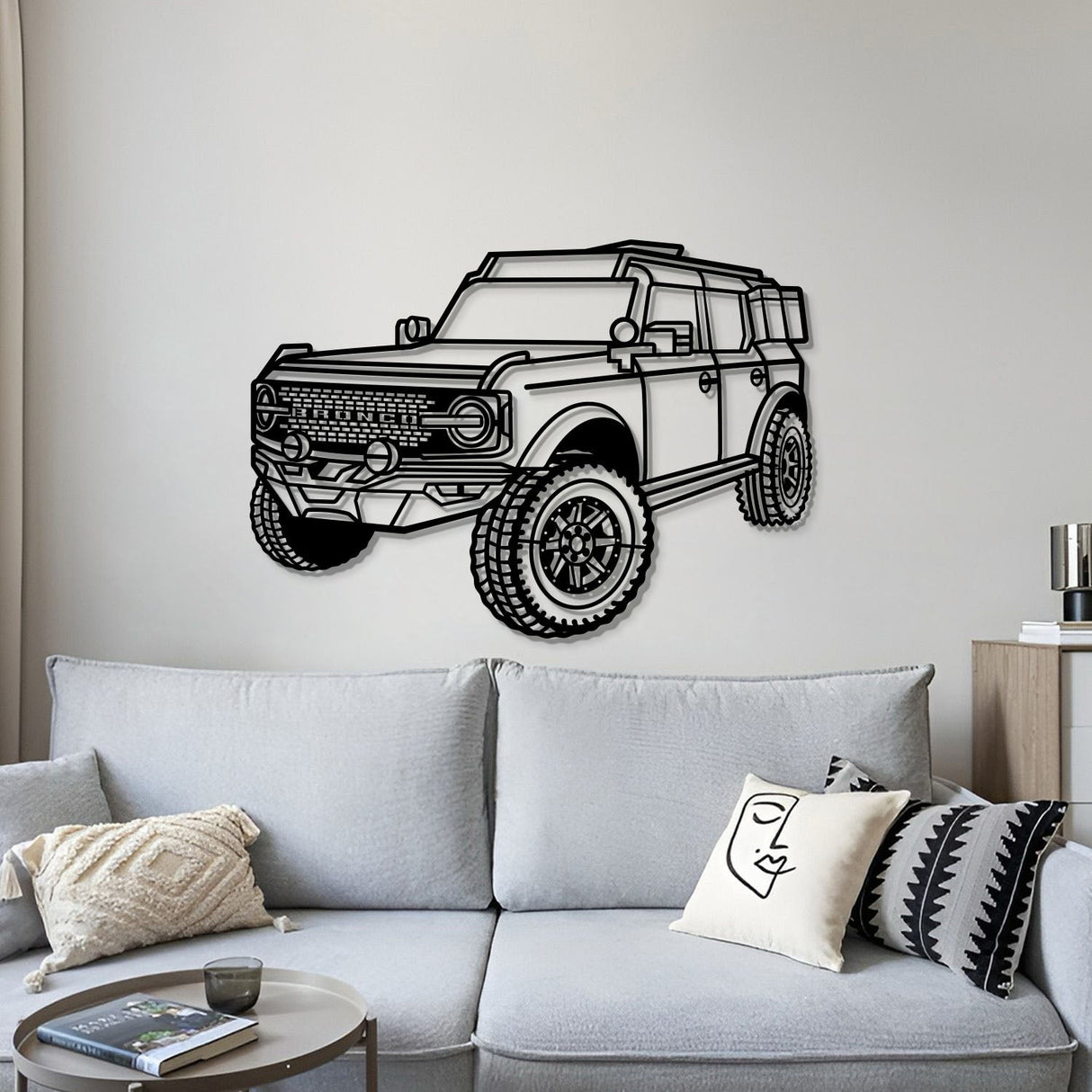 2021 Bronco Perspective Metal Car Wall Art - MT1161