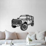 2021 Bronco Perspective Metal Car Wall Art - MT1161