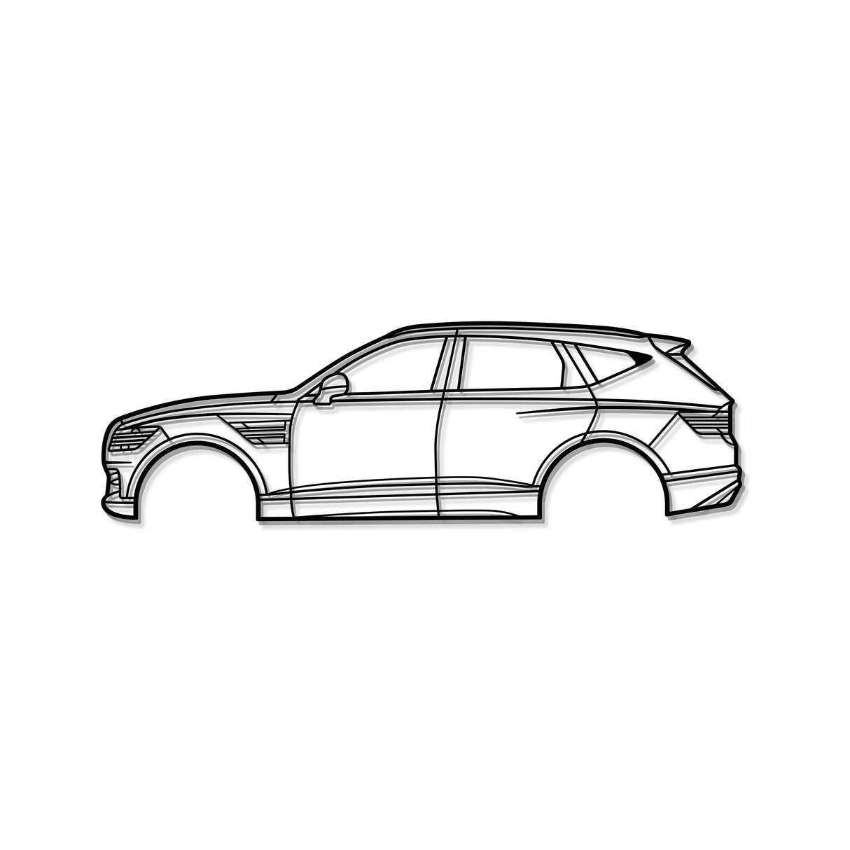 2021 GV80 1st Gen JX1 Metal Car Wall Art - MT0752