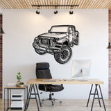 2021 Gladiator Perspective Metal Car Wall Art - MT1279