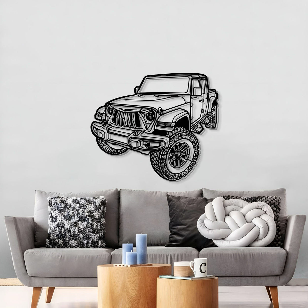 2021 Gladiator Perspective Metal Car Wall Art - MT1279