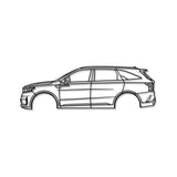 2021 Sorento 4th Gen Metal Car Wall Art - MT0764