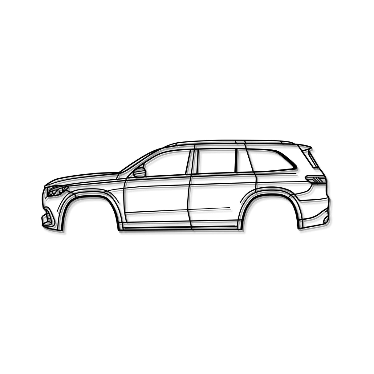 2021 AMG GLS 63 X167 (3rd Gen) Metal Car Wall Art - MT0742