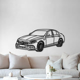 2021 E63S AMG Perspective Metal Car Wall Art - MT0466