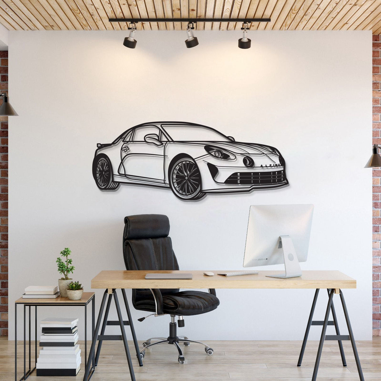 A110s Perspective Metal Car Wall Art - MT1215