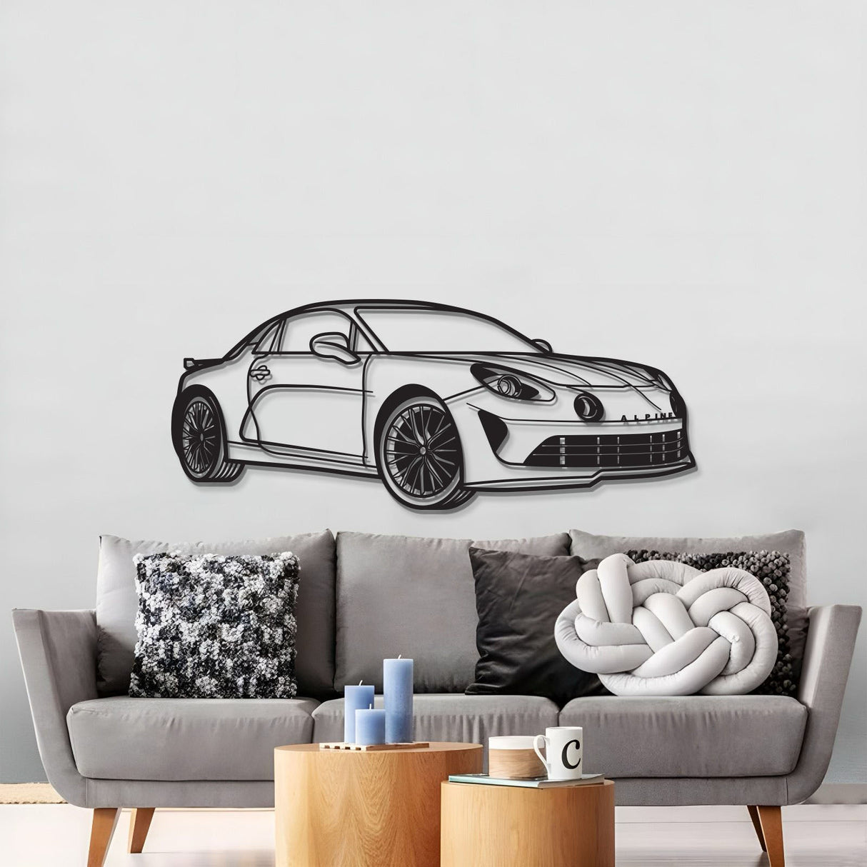 A110s Perspective Metal Car Wall Art - MT1215