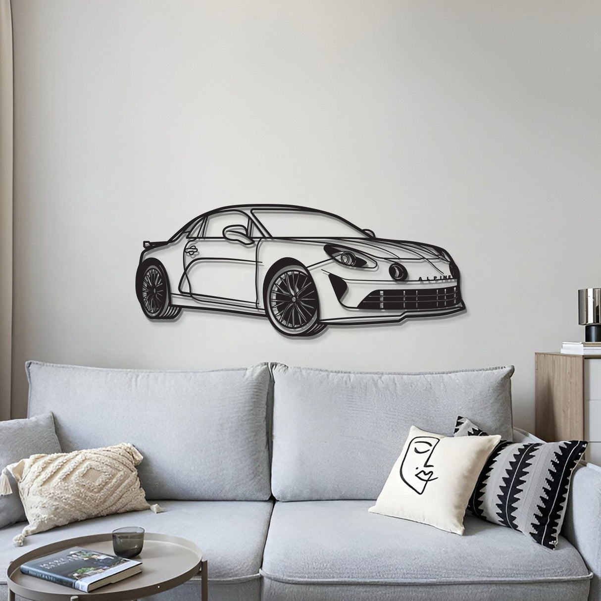 A110s Perspective Metal Car Wall Art - MT1215