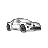 A110s Perspective Metal Car Wall Art - MT1215