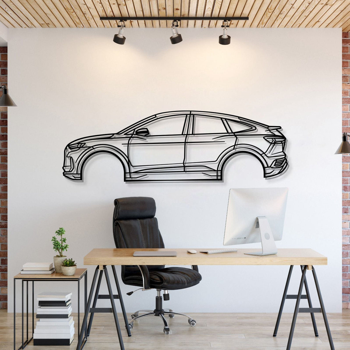 2022 Q4 Sportback e-tron 1st Gen Metal Car Wall Art - MT0806