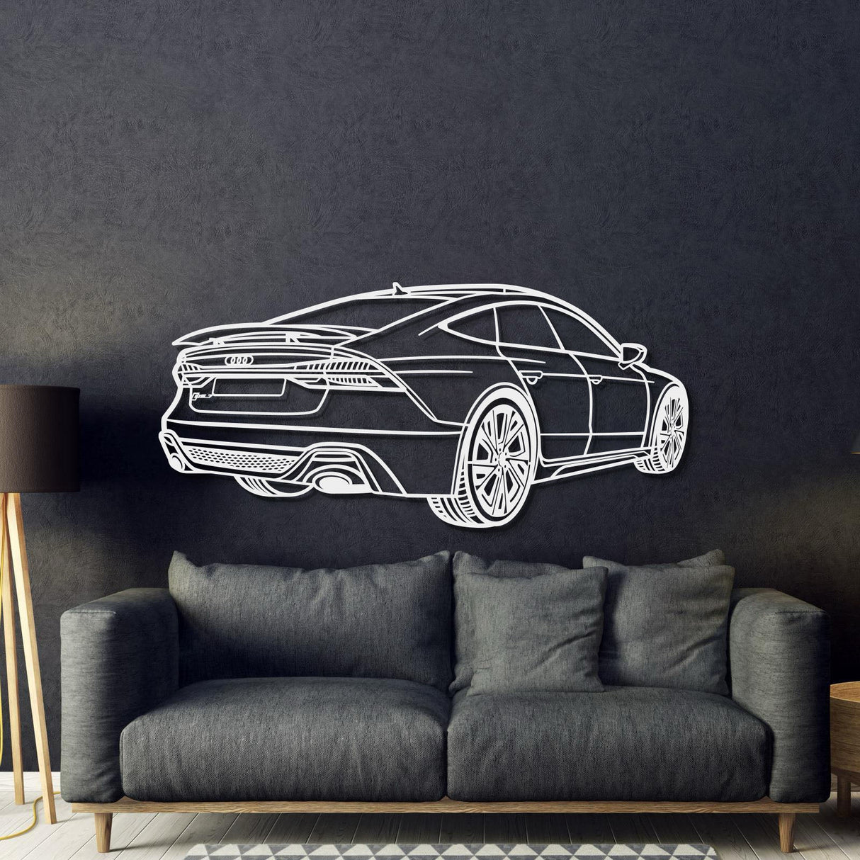 2022 RS7 Perspective Metal Car Wall Art - MT1139