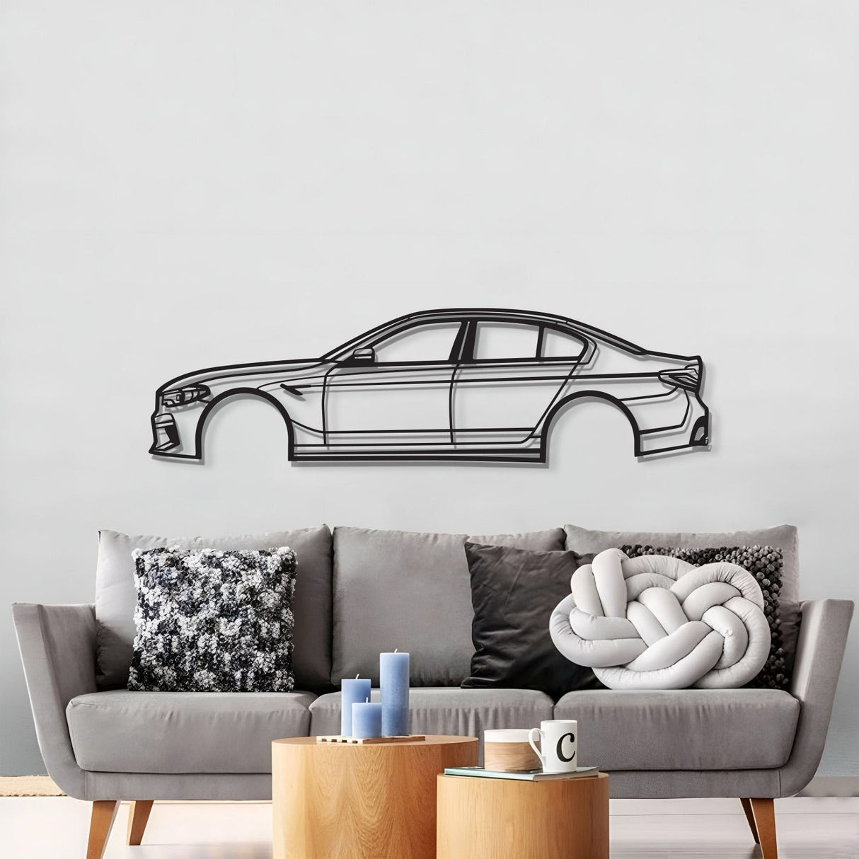 2022 F90 M5 Metal Car Wall Art - MT0783